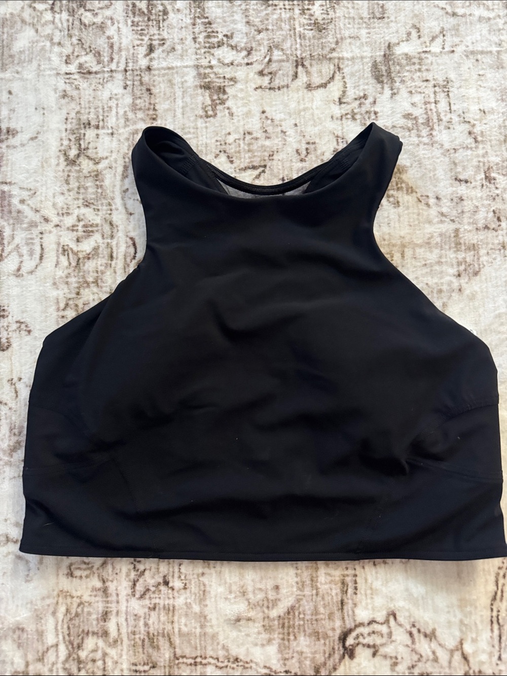lululemon athletica Black High-Neck Crop Top